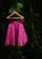 Kalki Girls Pink Tiered Dress In Cotton Silk With Adjustable Red Tie Ups On The Shoulder By Love The World Today