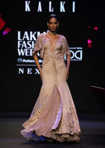 Pink Tissue Cutdana Fishcut Lehenga With Cape And Jacket