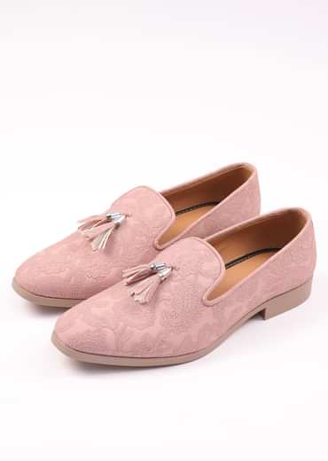 Pink Vegan Leather Tassel Jutti