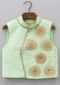 Pista Green Nehru Jacket In Silk With Embroidered Butti Online - Kalki Fashion