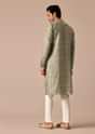 Pista Green Kurta Set In Muslin Silk