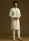 Pista Green Resham Work Kurta and Pant
