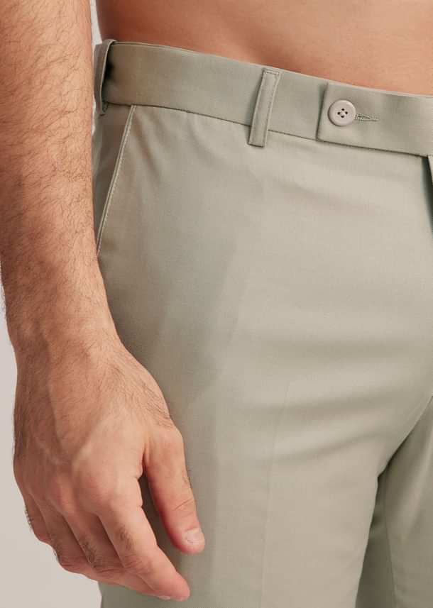 Pista Green Textured Bandhgala Suit