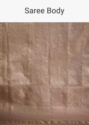 Powder Peach Kanjivaram Silk Saree