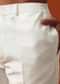 Pristine White Collar Embroidered Sherwani With Pashmina Dupatta