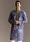 Purple Art Silk Kurta Set