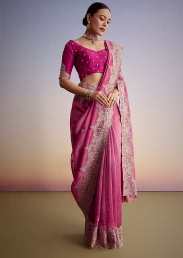 Purple Crush Tissue With Scallop Embroidered Border