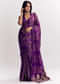 Purple Dola Silk Saree With Gota Patti Woven Motif