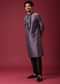 Purple Kurta Set In Silk