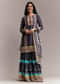 Purple Printed Sharara Set