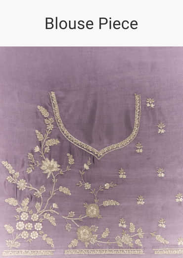 Purple Satin Bridesmaid Lehenga With Heavy Embroidery