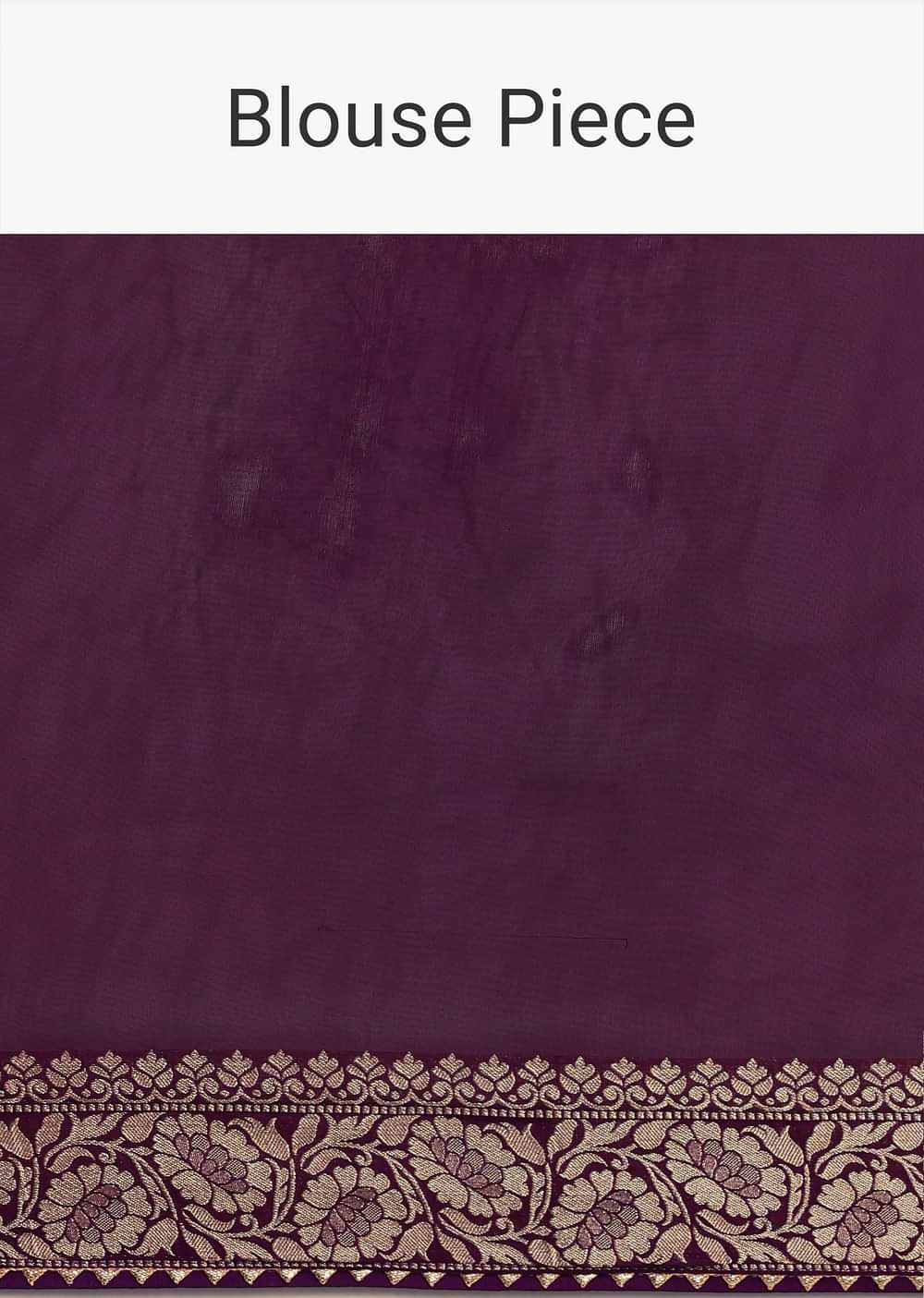 Purple Bandhani Tie Dye Saree With Zari Jaal And Unstitched Blouse