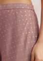Purple Floral Embroidered Palazzo Set