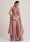 Purple Floral Embroidered Palazzo Set