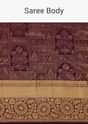 Violet Purple Kanjivaram Saree In Pure Silk With Unstitched Blouse