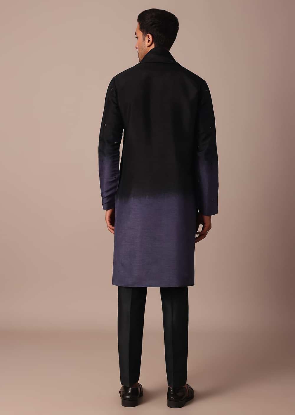 Purple Ombr?? Kurta Set With Dupatta