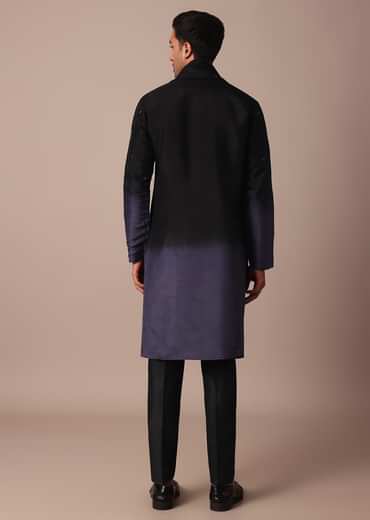 Purple Ombr?? Kurta Set With Dupatta