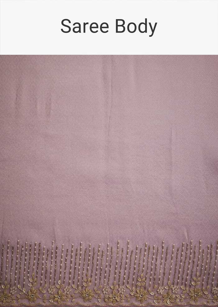 lavender Ombre Jacquard Saree
