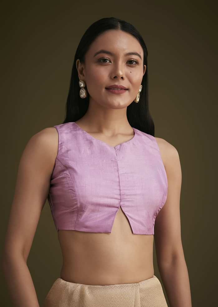 lavender Ombre Jacquard Saree