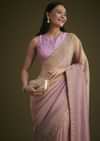 lavender Ombre Jacquard Saree
