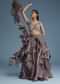 Purple Organza Ruffle Lehenga Set With Embellished Blouse