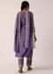 Purple Pant Set In Chanderi With Embroidered Kurta