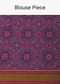 Purple Rajkot Patola Saree With Unstitched Blouse Fabric