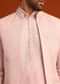 Purple Satin Embroidered Jacket Kurta Set
