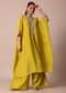 Radiant Yellow Chanderi Embroidered Kaftaan Palazzo Set