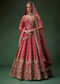 Rani Bridal Lehenga With Resham Work Dupattas