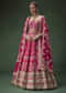 Rani Pink Bridal Lehenga With Embroidered Blouse And Heavily Worked Dupattas