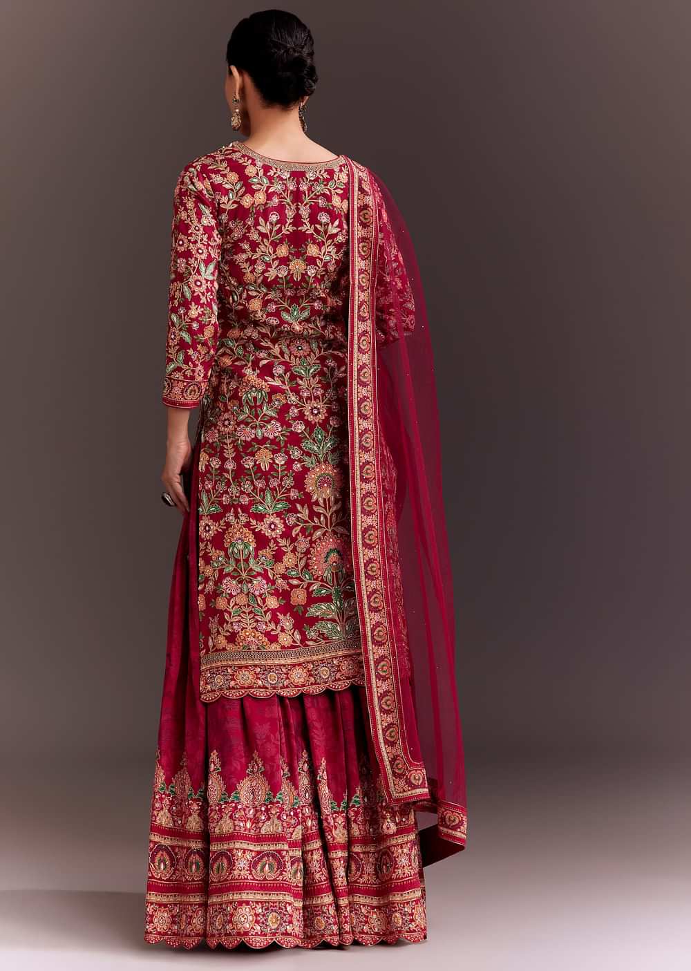 Rani Pink Embroidered Palazzo Set