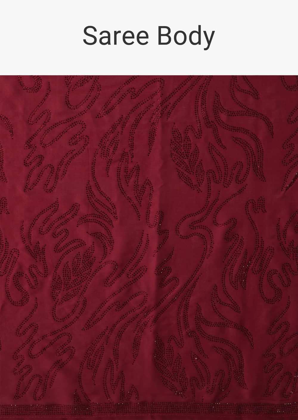 Ravishing Red And Maroon Saree With Unstitched Blouse