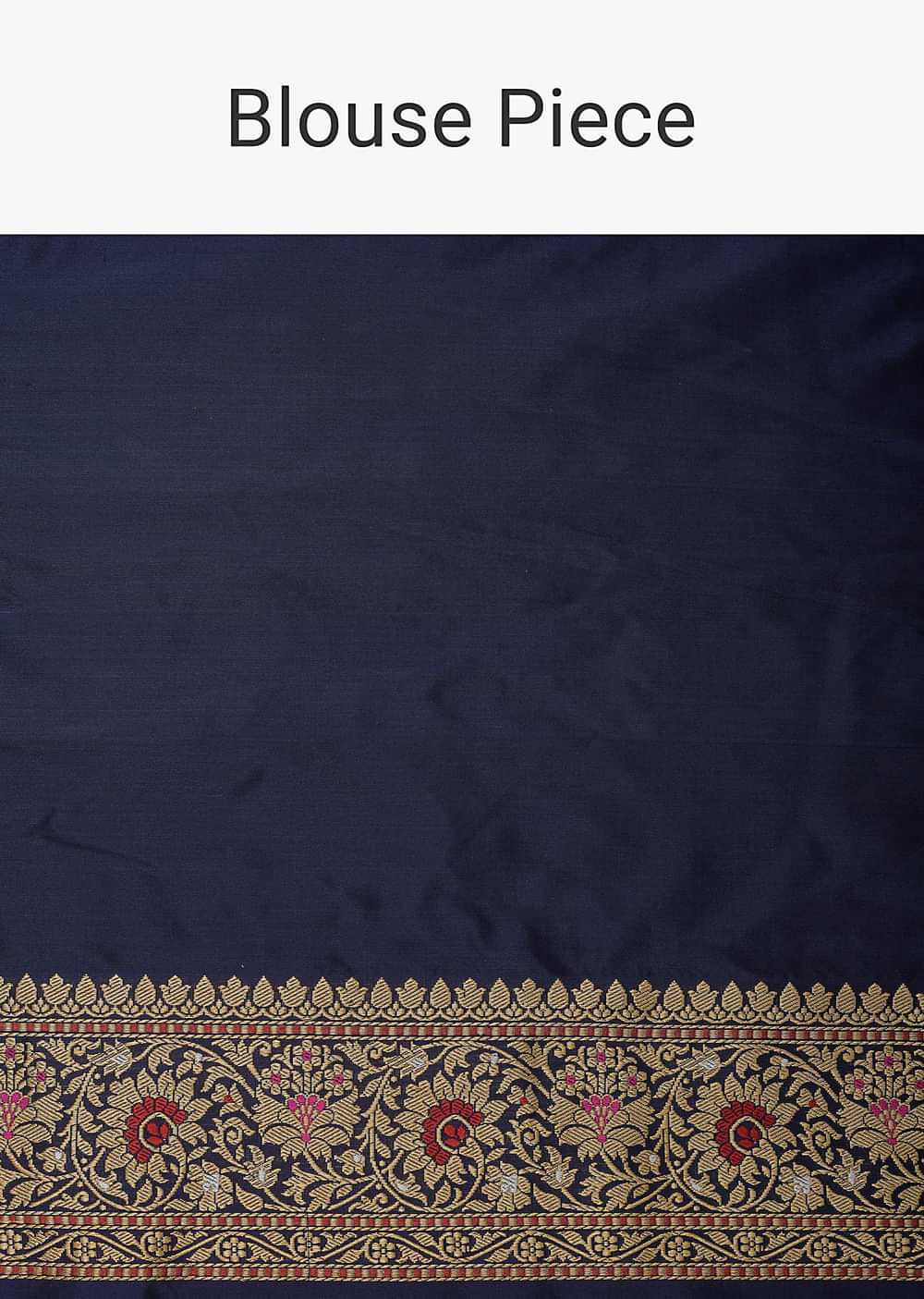 Red Banarasi Katan Silk Weave Saree With Unstitched Blouse Piece