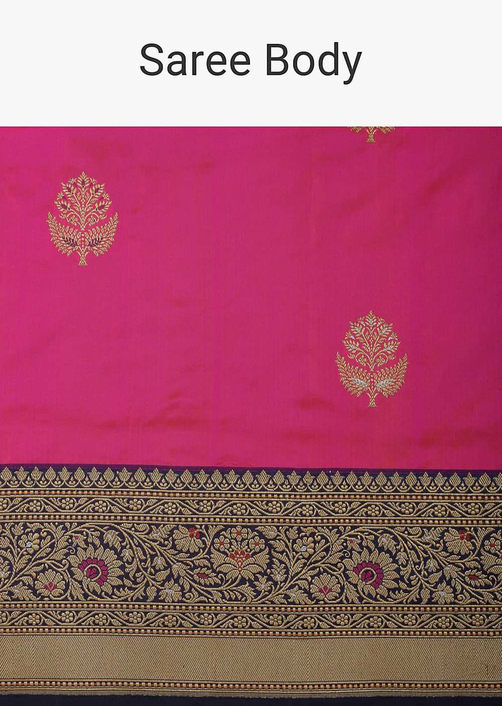 Red Banarasi Katan Silk Weave Saree With Unstitched Blouse Piece