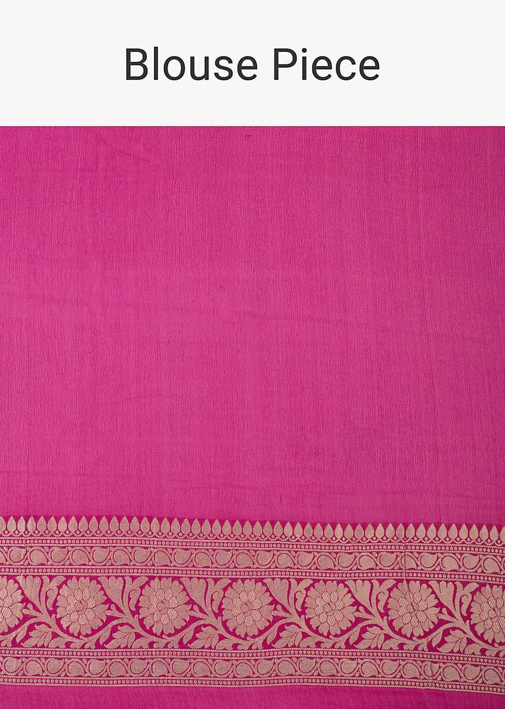 Red Banarasi Khaddi Saree With Floral Zari Jaal All Over
