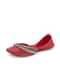 Red Juttis With Tiny Ghungroos By 5 Elements