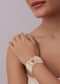 Red Kundan Bracelet With Meenakari And Tiny Pearls