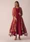 Red Kurta Set With Tassel Dupatta