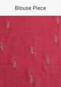 Red Organza Saree With Cutdana And Sequins Border