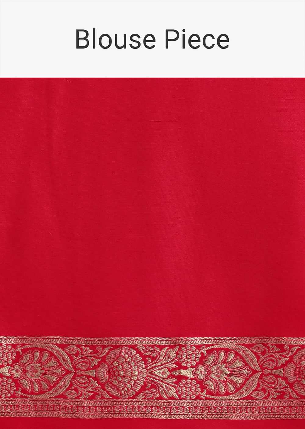 Red Zari Jaal Dola Silk Saree With Unstitched Blouse