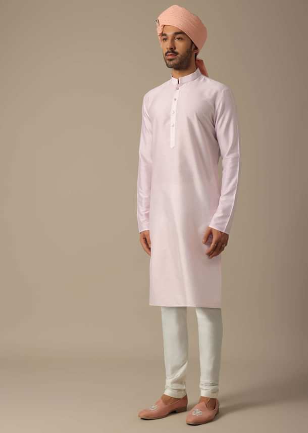 Regal Pink Grooms Sherwani Set