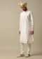 Regal White Sherwani Set With Heavy Embroidery