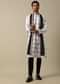 White Foil Print Kurta Set