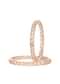 Rose Gold Handcrafted Bangles In Mixed Metal Kundan Polki