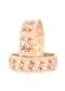 Rose Gold Kundan Handcrafted Bangles In Mixed Metal