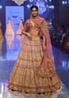 Rose Pink Junoesque Bridal Lehenga In Raw Silk With Heavy Embroidery - NOOR 2022
