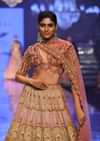 Rose Pink Junoesque Bridal Lehenga In Raw Silk With Heavy Embroidery - NOOR 2022