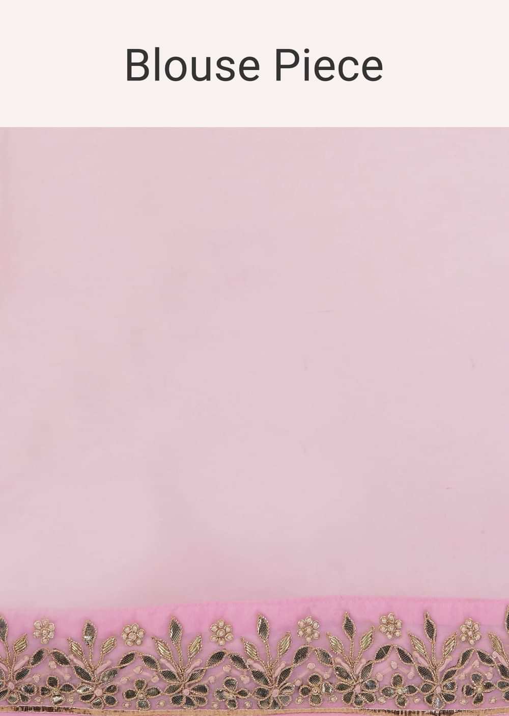 Onion Pink Saree In Organza With Foil Print And Embroidery