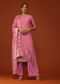 Rouge Pink Bandhani Printed Kurti And Palazzo Set